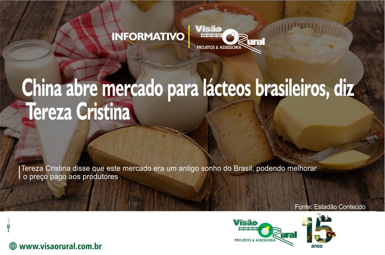Tereza Cristina disse que este mercado era um antigo sonho do Brasil, podendo melhorar o preço pago aos produtores